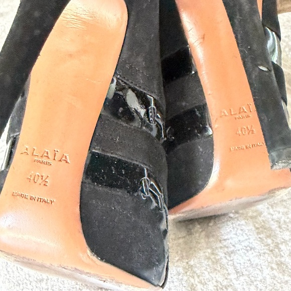 Alaïa ALAIA Ankle boots T.EU 40.5 Suede Black - Picture 5 of 8